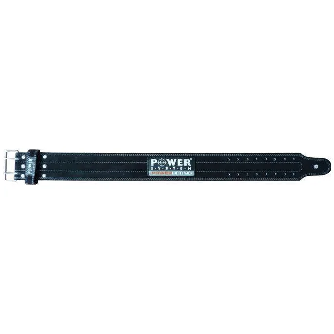 Пояс для пауерліфтингу POWER SYSTEM PS-3800 шкіряний Black