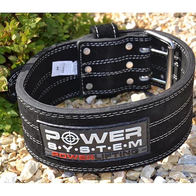 Пояс для пауерліфтингу POWER SYSTEM PS-3800 шкіряний Black