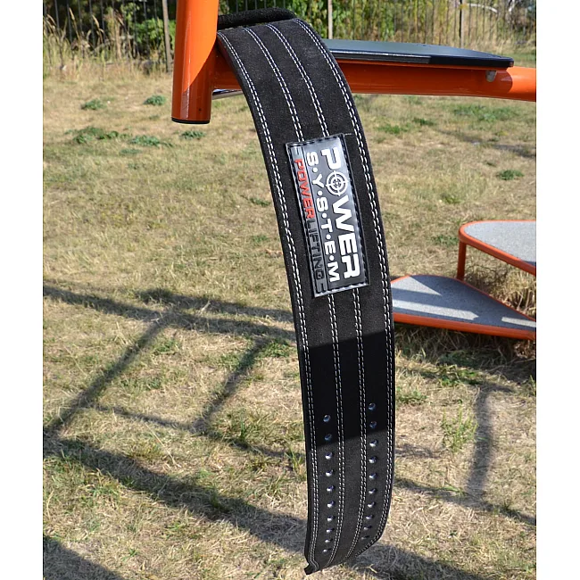 Пояс для пауерліфтингу POWER SYSTEM PS-3800 шкіряний Black