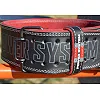Пояс для пауэрлифтинга POWER SYSTEM PS-3830 Beast кожаный Black/Red