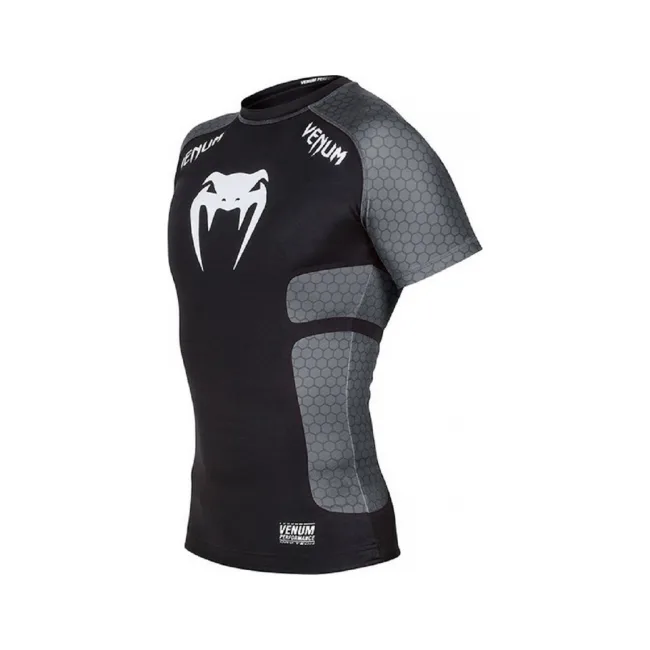 Рашгард Venum Absolute Short Sleeves Black Grey