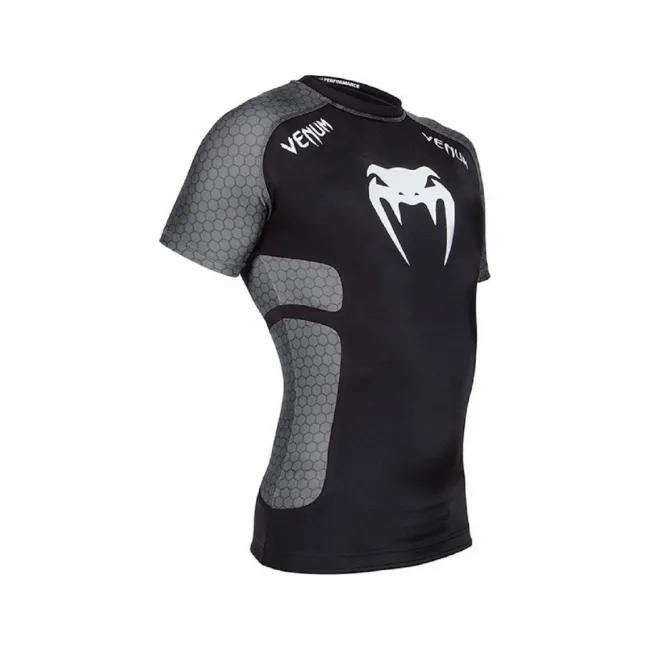 Рашгард Venum Absolute Short Sleeves Black Grey