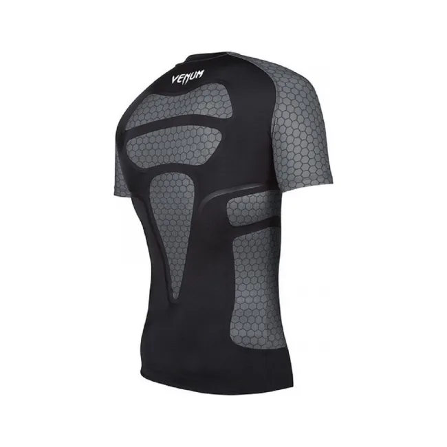 Рашгард Venum Absolute Short Sleeves Black Grey