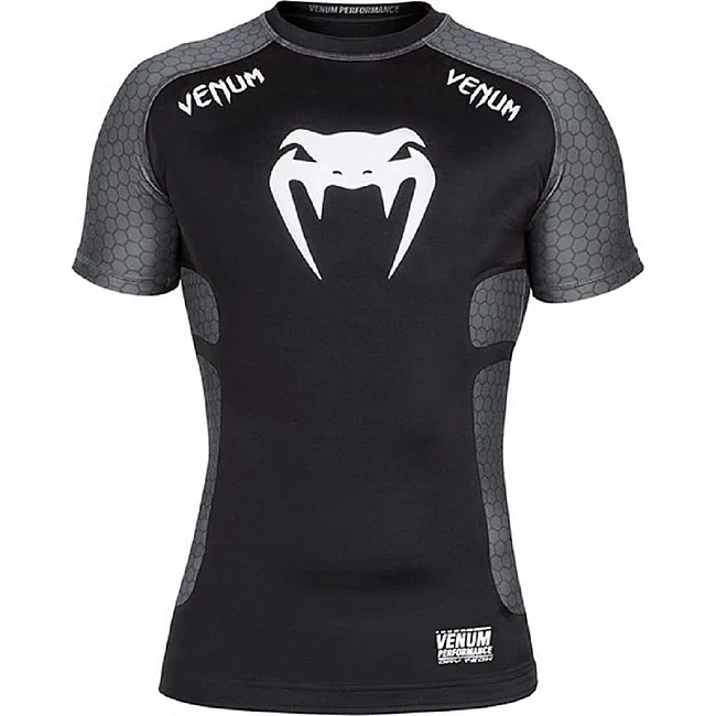 Рашгард Venum Absolute Short Sleeves Black Grey