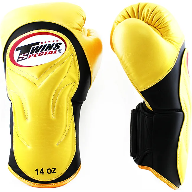 Рукавиці для боксу Twins Velcro Extra Design BGVL6 Black Gold