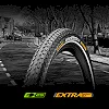 Велопокришка CONTINENTAL RIDE Cruiser, 28"x2.20, 55-622, коричневий, не доладна, світловідбивна, ExtraPuncture Belt, 1120гр.
