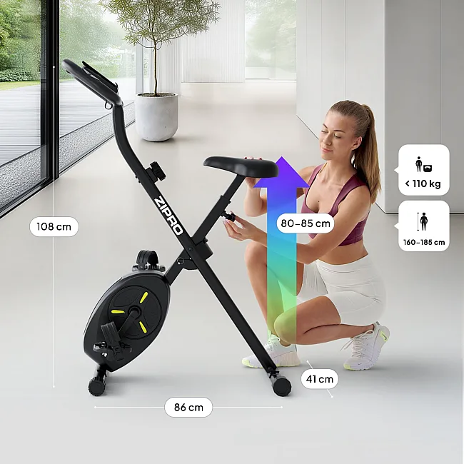 Велотренажер Zipro Eclipse X чорний