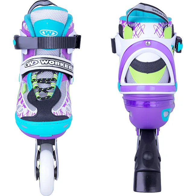 Регулируемые ролики WORKER Fizzo ABEC-7 - размер L (39-42)