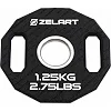 Блины диски TPU 2 Handle металлическая втулка ZELART TA-6996-1_25 (Черный)