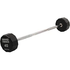 Штанга неразборная с фиксированным весом прямая PEV HAMMER STRENGHT TA-9979-40 (Черный)