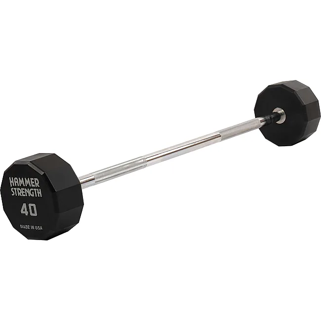 Штанга неразборная с фиксированным весом прямая PEV HAMMER STRENGHT TA-9979-40 (Черный)