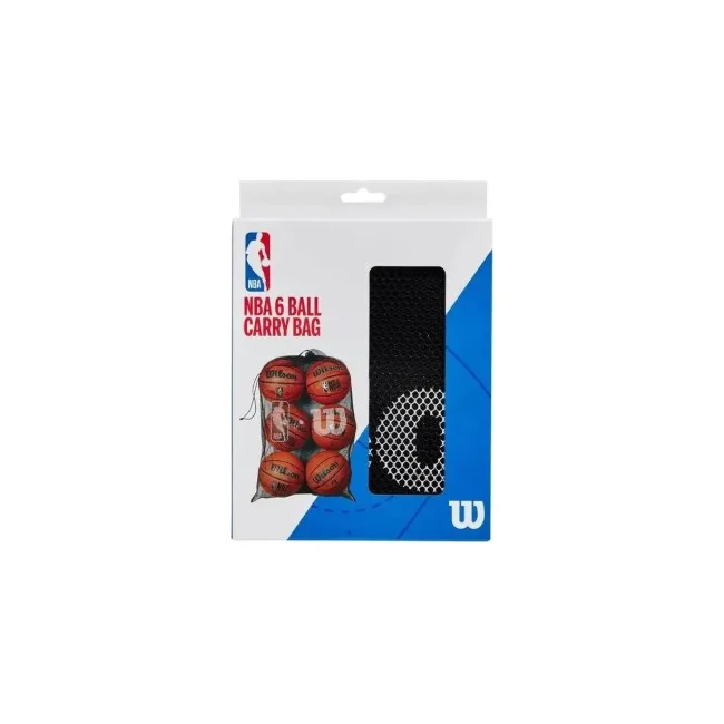 Сетка для мячей WILSON W NBA 6 BALL MESH CARRY BAG BK