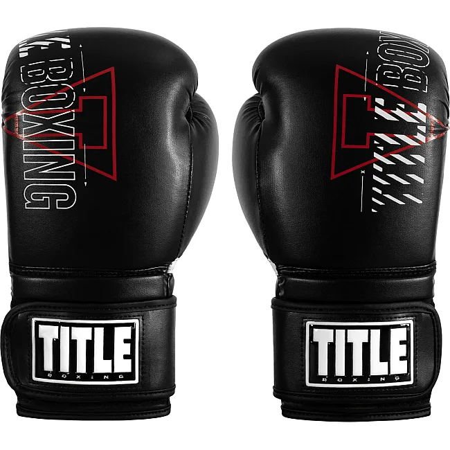 Боксерские перчатки TITLE DYNAMIC STRIKE HEAVY BAG GLOVES Black 16 oz