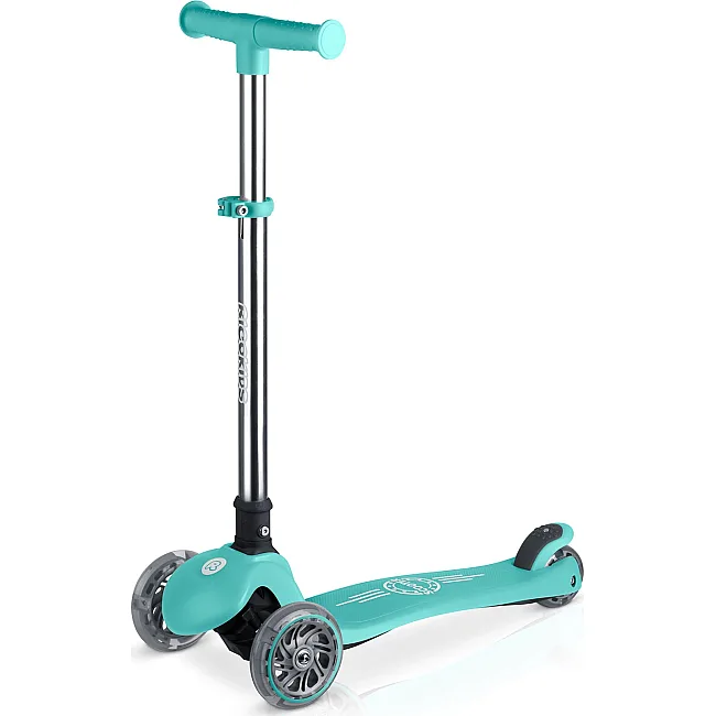 Детский самокат трехколесный Ricokids Glow бирюзовый