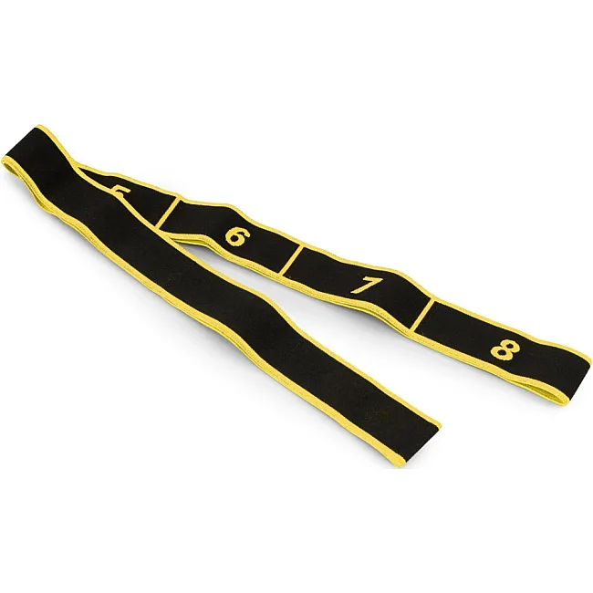 Эспандер с петлями для растяжки PowerPlay PP_4311 Fitness Band Желтая (88*4см.)