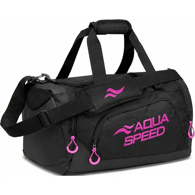 Сумка Aqua Speed DUFFEL Bag M 63401 35L чорний, рожевий