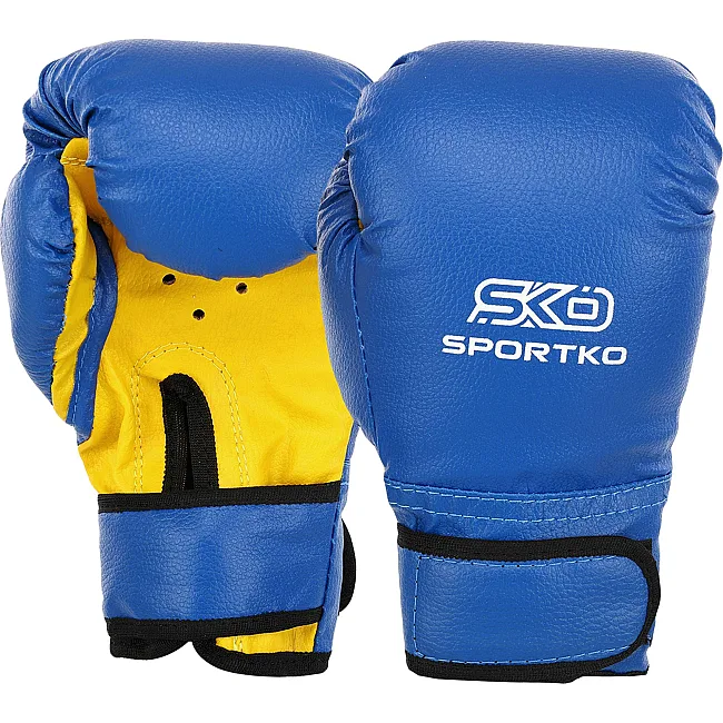Перчатки для бокса детские искусственная кожа SPORTKO PD-2-B (Синий)