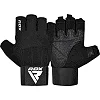 Рукавички для фітнесу RDX W3 BLACK WITH EVA PADDING