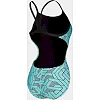 Купальник закрытый для женщин Arena ESCAPE SWIMSUIT CHALLENGE BACK бирюзовый, черный