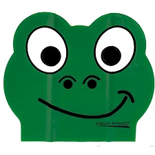 Детская шапка для плавания Aqua Speed ​​ZOO LATEX FROG 5712 зеленая лягушка OSFM