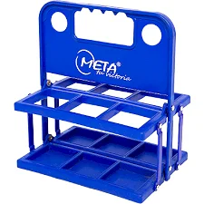 Контейнер пластиковый META 6 Bottle Carrier Plastic Foldable синий OFSM
