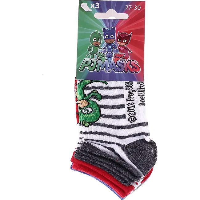 Носки PJ MASKS VERT GLUGLU/ROUGE BIBOU/YOYO 3P детские арт 83890755-1