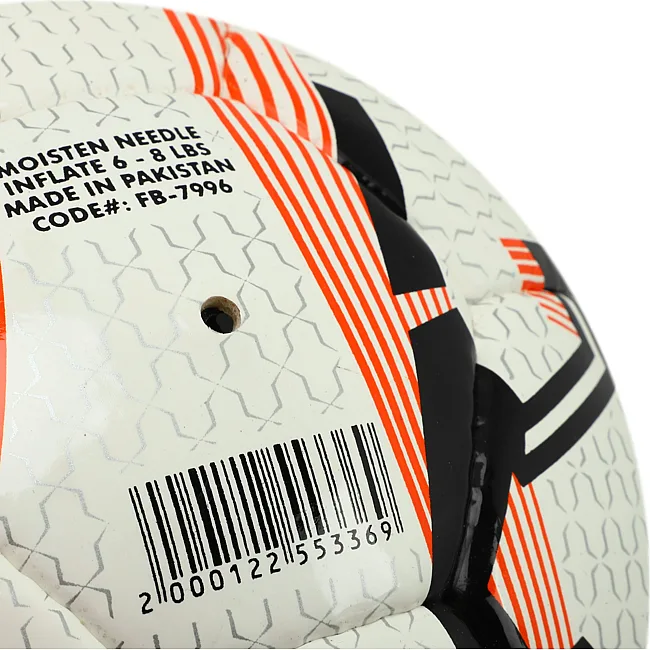 Футбольний м'яч
 SOCCERMAX FIFA FB-7996 №5 PU (Білий-помаранчевий)