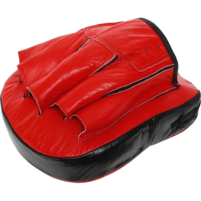Мини-лапа боксерская изогнутая тренировочная кожа FAIRTEX
 BO-3356 17x20x7см 2штуки (Черный)