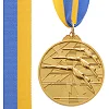 Медаль спортивная с лентой двухцветная тематическая SP-SPORT Плавание C-4848 ø6,5см (Золотой)