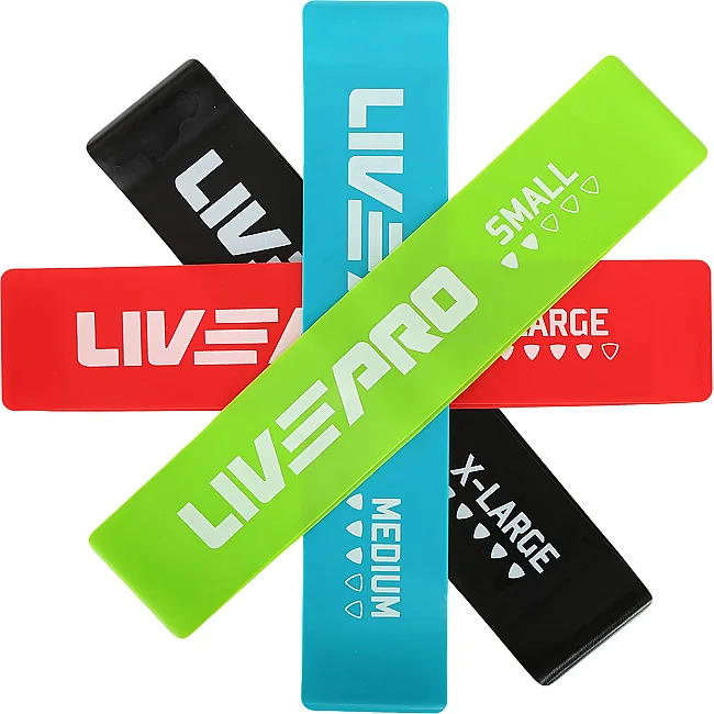 Набор резинок для упражнений ленты сопротивлений
 LiveUp LP8412 4шт