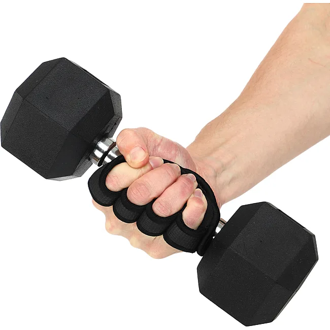 Накладки атлетические нескользящие Грипад GRIPAD WorkOut HAND PROTECTION EZOUS D-01 (Черный)