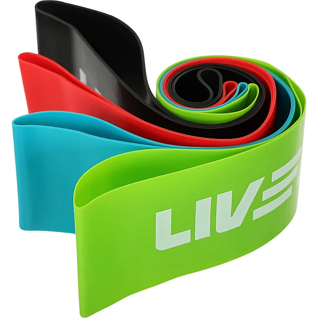 Набор резинок для упражнений ленты сопротивлений
 LiveUp LP8412 4шт