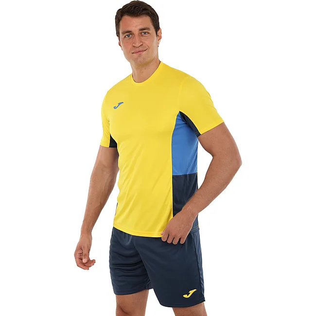 Футбольна форма
 комплект футболка та шорти JOMA

 DANUBIO II 103213-903

-темно-синій (Жовтий-темно-синій)