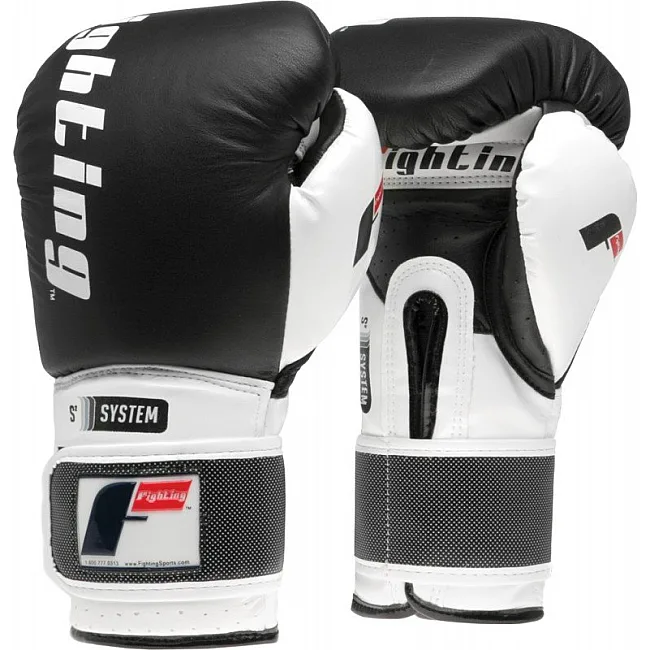 Боксерские перчатки тренировочные Fighting Sports S2 Gel Power Black
