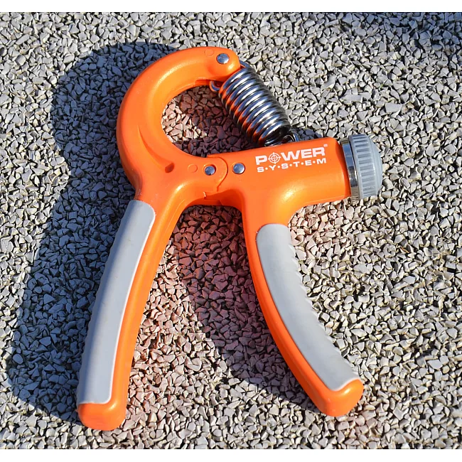 Эспандер кистевой POWER SYSTEM PS-4021 с регулируемой нагрузкой 10-40кг. Power Hand Grip Orange