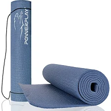 Коврик для йоги POWERPLAY 4010 PVC Темно-синий (173x61x0.6)