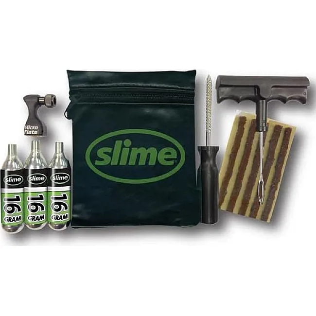 Ремкомплект для бескамерных покрышок SLIME Tyre Repair Kit, Tools, plugs & CO2
