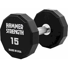 Гантель профессиональная с полиуретановым покрытием HAMMER STRENGHT TA-9215-15 (Черный)