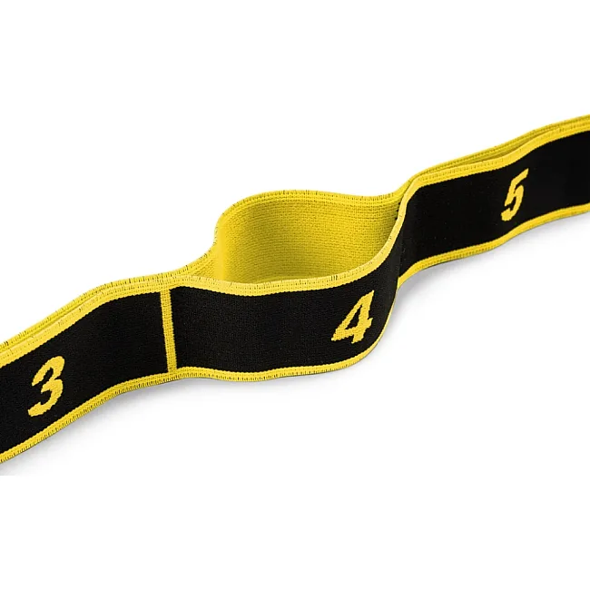 Эспандер с петлями для растяжки PowerPlay PP_4311 Fitness Band Желтая (88*4см.)