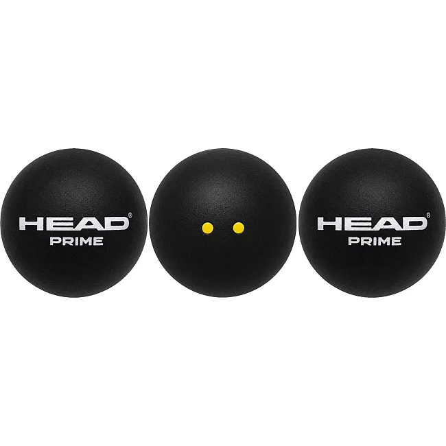 Набір м'ячів для сквошу HEAD Prime 287316 (Чорний)