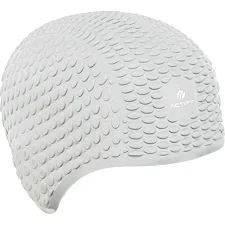 Шапочка для бассейна силиконовая на длинные волосы SP-SPORT BUBBLE PL-0786 (Белый)