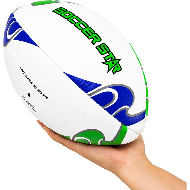 Регбийный мяч SOCCER STAR R-5342-5 (Белый-фиолетовый-салатовый)