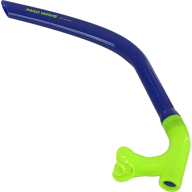 Трубка фронтальная дыхательная для плавания MADWAVE PRO SNORKEL M077301 (Черный)