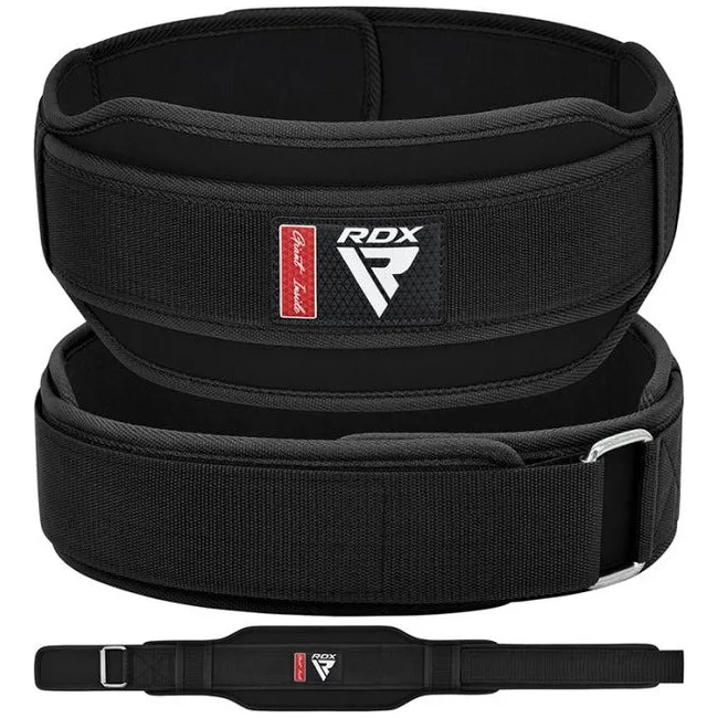 Пояс для важкої атлетики RDX RX5 Double Belt неопреновий Black XL