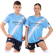 Футбольна форма дитяча із символікою клубу MANCHESTER CITY HAALAND 9 домашня 2026 SP-SPORT CO-617 (Блакитний-білий)
