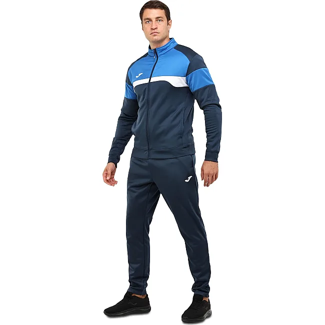 Спортивный костюм кофта на молнии и брюки JOMA DANUBIO III 103733-337 (Темно-синий-синий)