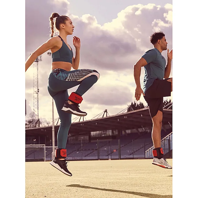 Утяжелители лодыжки REEBOK Flexlock Ankle Weights - 2,0 kg черный, красный