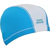Шапочка для бассейна текстильная MADWAVE Lycra DUOTONE M052702 (Голубой)
