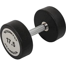 Гантель профессиональная с полиуретановым покрытием TECHNOGYM TG-1834-17_5 1шт 17,5кг