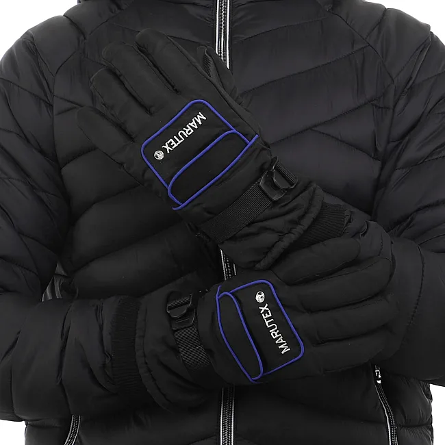 Перчатки для лыж и сноуборда мужские MARUTEX A-3318 (Черный-синий)